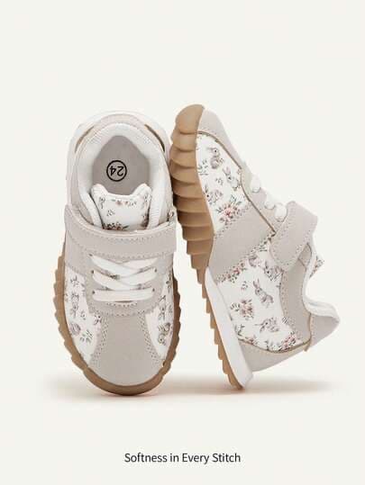Cozy Pixies 1 par de zapatillas casuales versátiles con diseño de conejo, suela blanda antideslizante, para niñas, niños